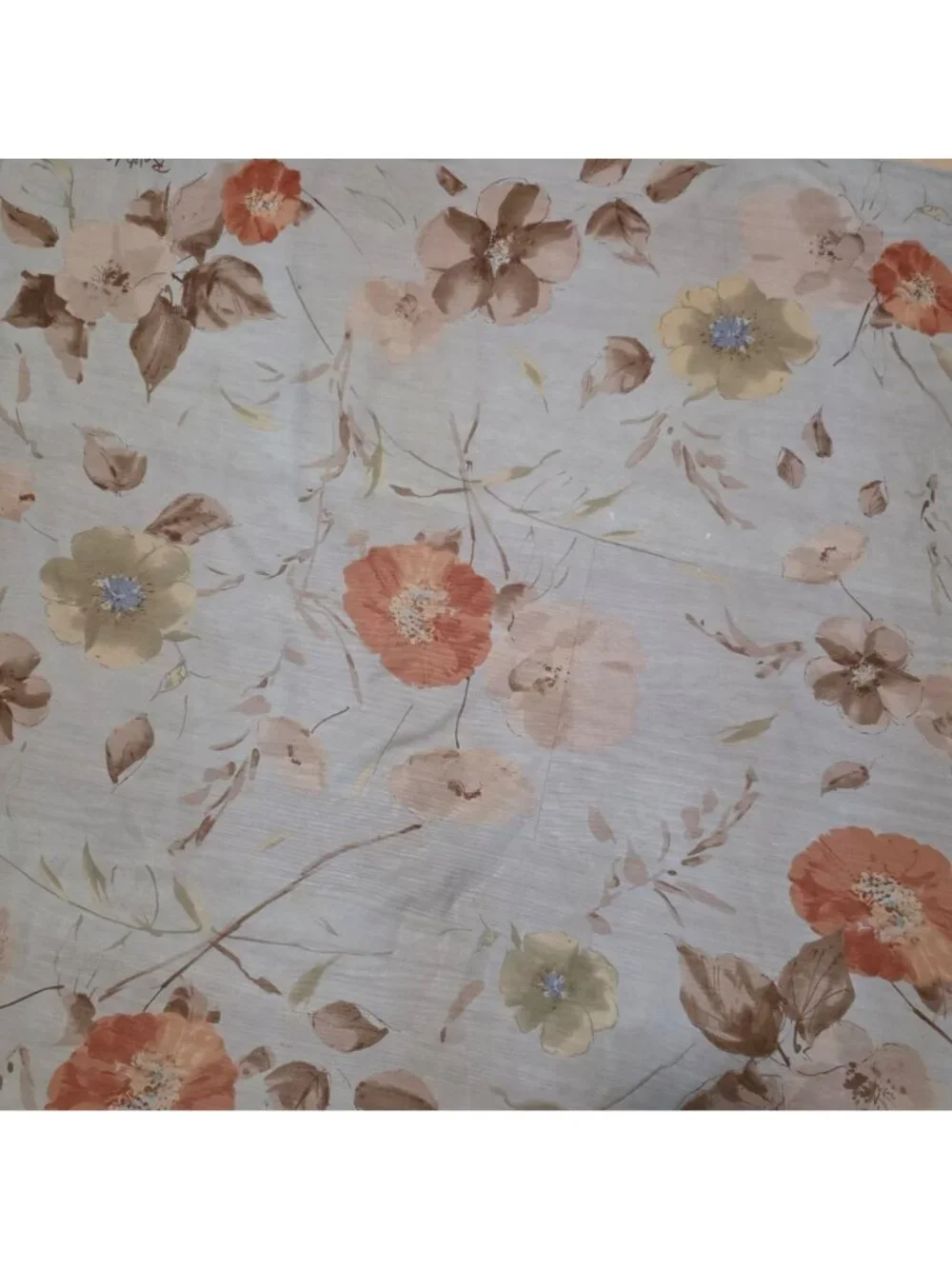 Vintage Ralph Lauren Rectangular Floral Silk Scarf 30